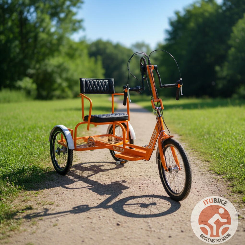 pedaleo con las manos. Ideal para personas con capacidades reducidas en sus extremidades inferiores